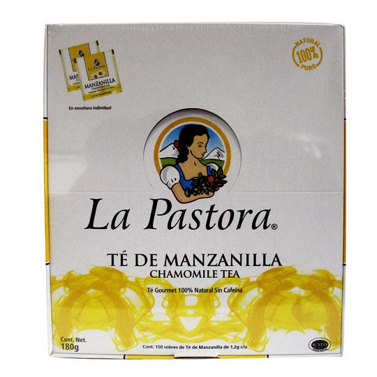 Compra TE DE MANZANILLA LA PASTORA NUMERO DE SOBRES POR CAJA 150 en