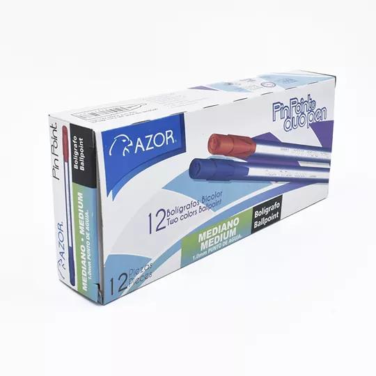 Bolígrafo Azor Dúo Pen AZ-RJ Punto Mediano CJ12