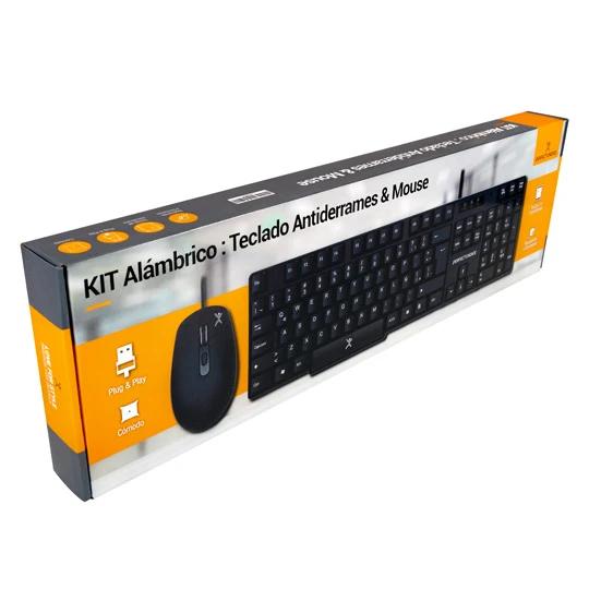Teclado Antiderrames PC-201076 Kit Teclado Y Mouse Perfect Choice