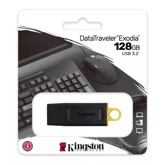 PENDRIVE KINGSTON 512GB USB3.2 EXODIA S NEGRO/AMARILLO - miniatura 4