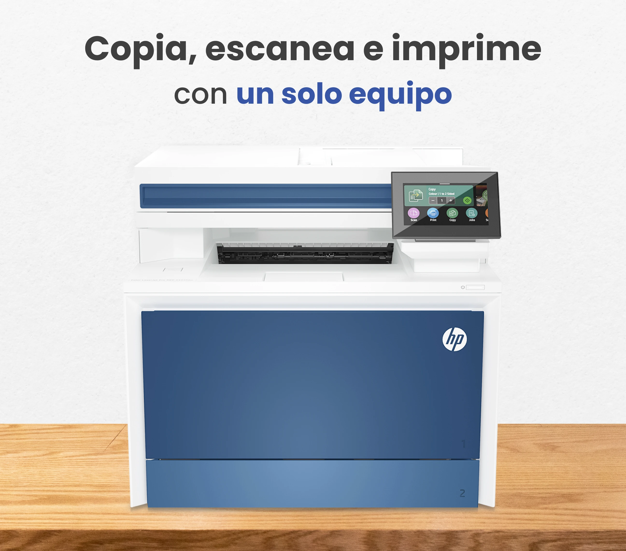 Copia, escanea e imprime con un solo equipo con HP