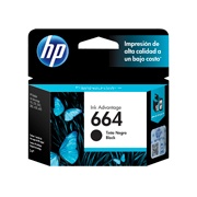 CARTUCHO DE TINTA HP 664 NEGRO ORIGINAL F6V29AL | Pedidos.com