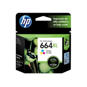 CARTUCHO DE TINTA HP 664XL TRICOLOR ORIGINAL F6V30AL | Pedidos.com