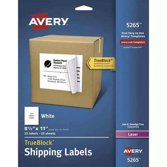 25 Hojas 225 Etiquetas-L7178-Láser/Inkjet-Nuevo Avery etiquetas de archivos de caja 