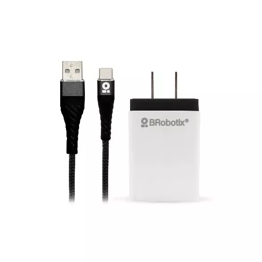 CARGADOR BROBOTIX USB C/CABLE TIPO C CARGA RÁPIDA 963325 CARGADOR BROBOTIX USB C/CABLE TIPO C CARGA RÁPIDA 963325 Negro Pared 5 V 1 - Código: 963325 | Compra en Guadalajara