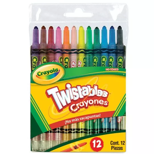 caja con 32 unidades Crayola Twistables Caso surtido de colores 