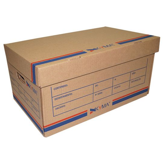 Caja Para Archivo Kyma TamaÑo Oficio De Carton Corrugado Sencillo Kraft 6629