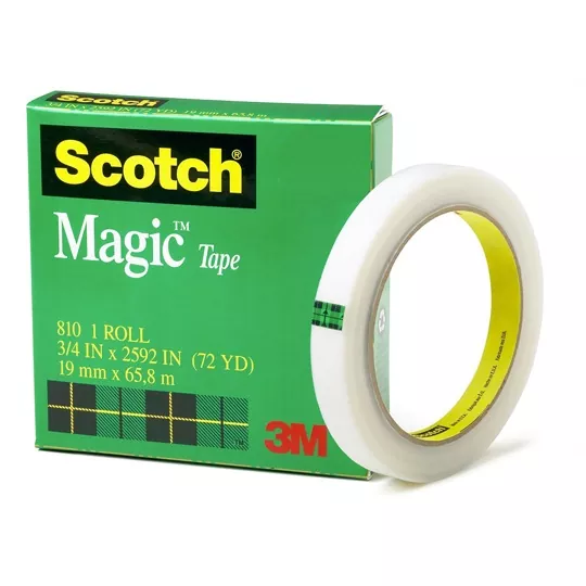 Cinta adhesiva invisible Scotch Magic 810 33 mts x 19mm
