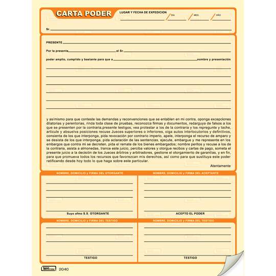 Descargar Carta Poder Word Modelo De Carta Poder Simple En Formato Word 2284