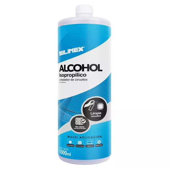 ALCOHOL ISOPROPILICO SILIMEX 750300219650 PAQUETE CON 1 LITRO
