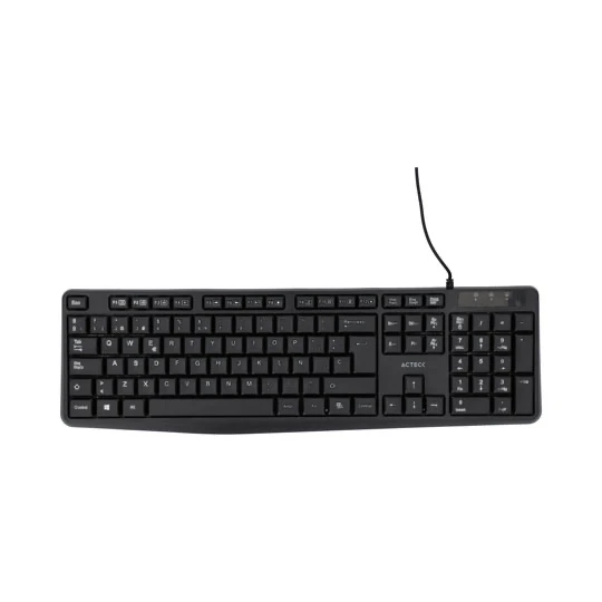 Teclado Alambrico Acteck Inspire Ta210 Conexion Usb Color Negro 