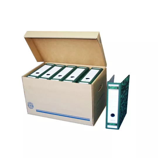 Caja archivadora + 6 cajas de archivos de 8 cm de lomo Naturaleza Line -  Fast 
