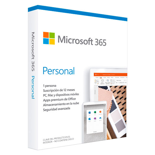 PAQUETERIA MICROSOFT OFFICE 365 PERSONAL CON 1 LICENCIA | Pedidos.com