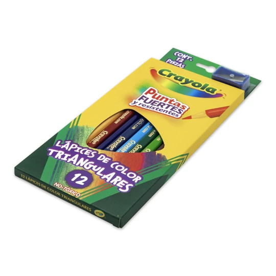 12 lápices de colores, caja de 24 unidades