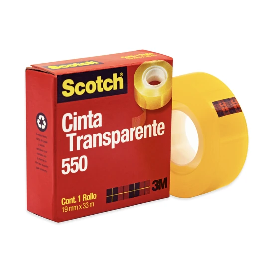 Cinta Transparente Scotch®, en Caja, 19 mm x 33 m