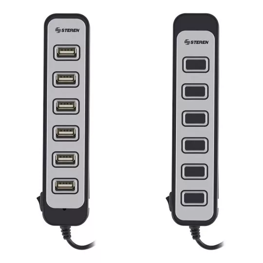 HUB USB de 7 puertos con eliminador de 2 A Steren Tiend